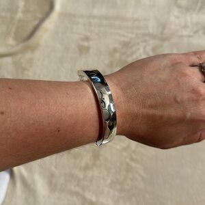 Towne and Reese silver hinge cuff